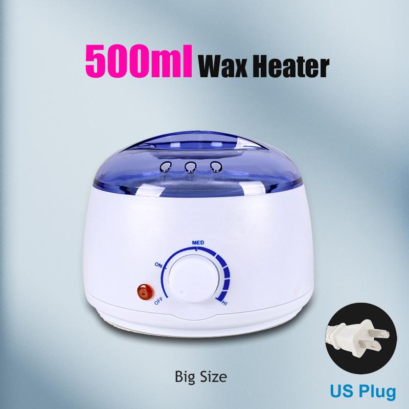 Portable Electric Wax Melting Pot 200ml/500ml Hot Wax Warmer Machine for Hair Removal - Compact Electric Wax Heater Machine