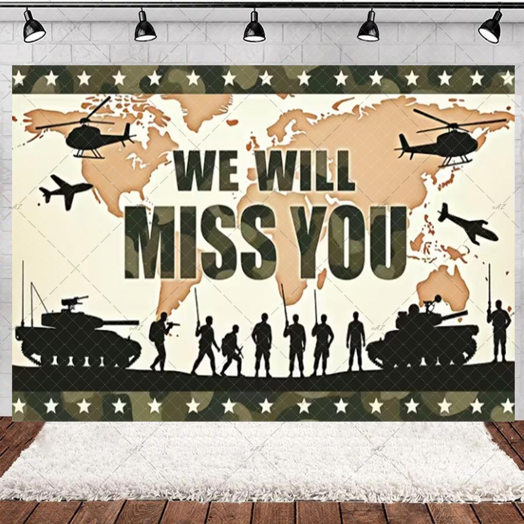 Militär Armee Thema Jungen Geburtstagsparty Dekorationen Camouflage Soldat Flugzeug Panzer Hintergrund Cartoon Luftballon Banner Kinderspielzeug Geschenk