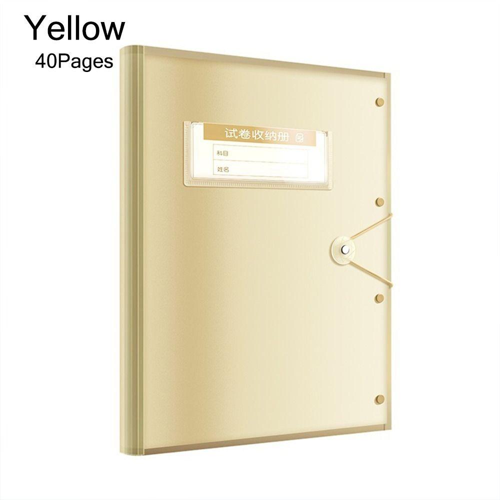 30/40/60Pages A3 File Folder Large Capacity Storage Booklet Classification Folder Gift