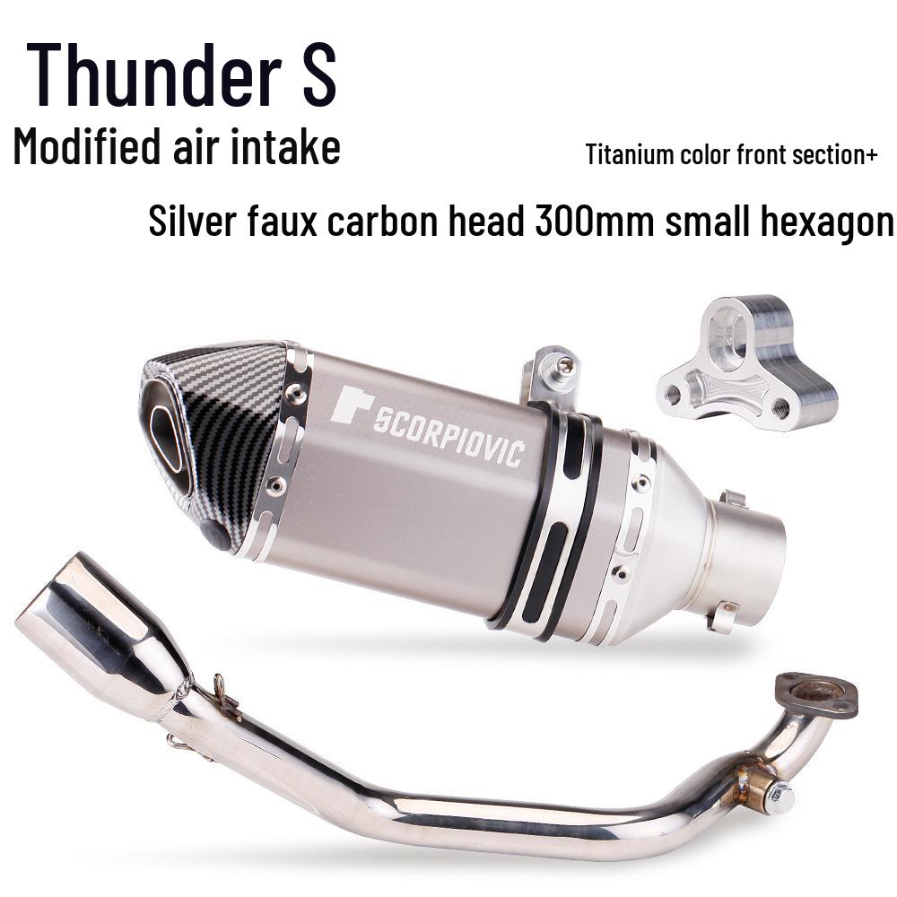 Kymco Thunder S RACING Exhaust Mod: Direct-Fit Tail Section for 17-21 Scooters