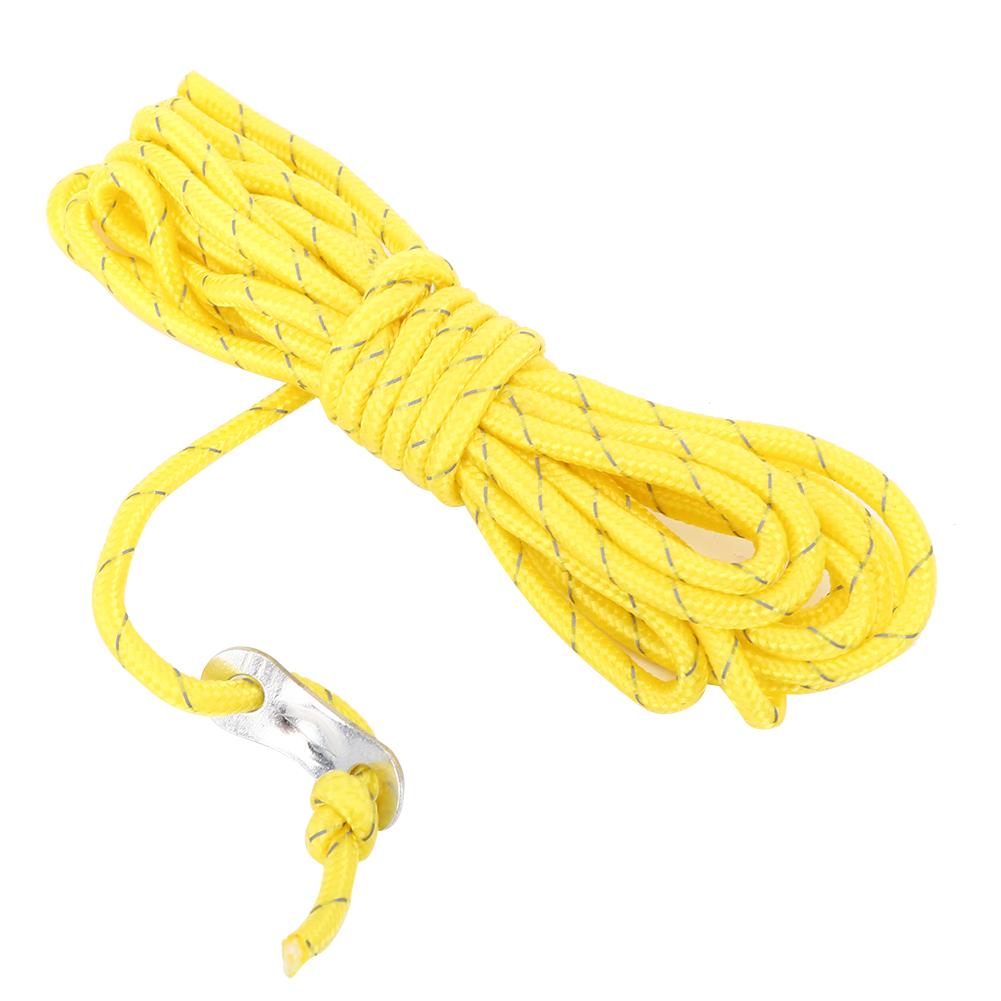 4Pcs Outdoor Durable Reflective Wind Rope Fixing Accessory with Buckle for Tent Awning