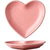 Creative Heart-Shaped Ceramic Small Plate, Household Dim Sum Plate, Catering Dessert Plate, Snack Plate, Direct Supply Can Be Customized