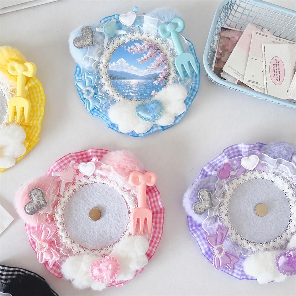 Magnetic Lace Badge Holder Bowknot Ita Bag Decoration Gifts Badge Display Holder  Lolita Accessory
