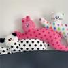 Cartoon Polka Dot Cat Long Plush Cushion For Bedroom Sofa Gift Girls For