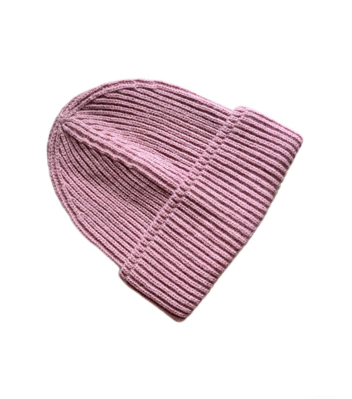 

Зимняя шапка мужская однотонная вязаная шерстяная шапка женская теплая холодная шапка пуловер шапка кёрлинг шапка модная универсальная шапка Баотоу M（56-58cm） розовый