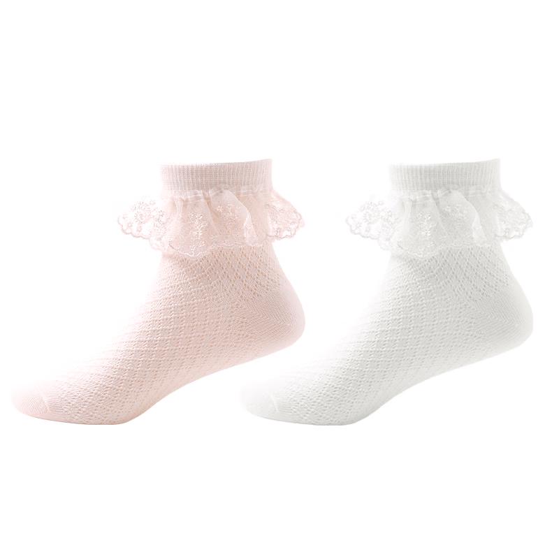 

Girls Lace Mesh Thin Ankle Socks Age 9-12 (Shoe 32-35, Foot 20-22cm)