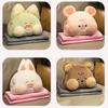 Face Animals Doll Sofa Cushion Hand Warmer Dudu Cat Plush Doll Animal Plush Toy Hand Warm Pillow