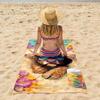 Luxury Oversized Beach Towel Soft Lightweight Microfiber Strong Wrapping Pattern for Pool Yoga Machine Washable Polyester