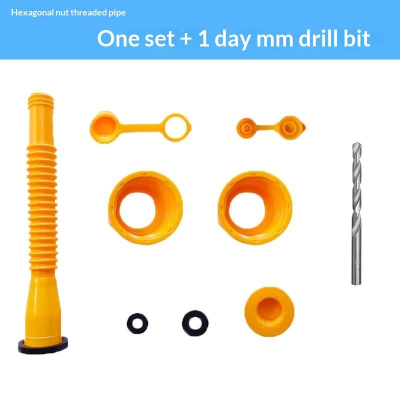 Flexible Fuel Can Spout Kit Rust Resistant Leak Proof Pour Nozzle for Car Motorcycle Marine Boat Refueling