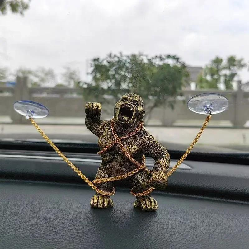 

Car Decor Gorilla-Themed Ornaments Car Dashboard Decor ABS Resin Figurines Car Interior Accessories Decor Items Decorations