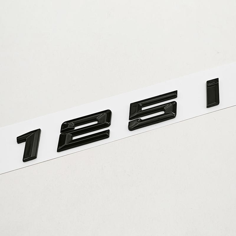 NEW 3D ABS Car Letters Logo 118i 120i 125i Rear Trunk Badge Emblem Sticker For BMW 1 Series 118i 120i 125i F40 Tail Marking