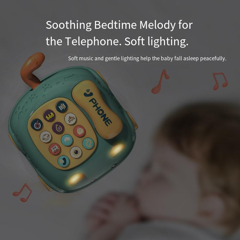 Baby Storyteller Electric Toy Children's Educational Early Learning Simulated Telephone Car Model with Light Music