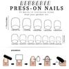 French Acrylic Naiil Short Square False Nail Glossy Full Cover Flower Press On Nail Manicure Nail Art for Women