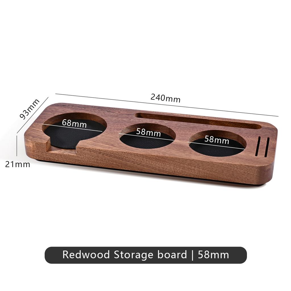 51MM 54MM 58MM Coffee Tamper Mat Station Stand Portafilter Holder Support Base Rack Walnut For Espresso Accessories Barista Tool