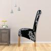 Printed Chair Cover High Elasticity Xl Size Long Back European Seat Cover Beautiful Comfortable Chair Cover Hotel Party Banquet for Home