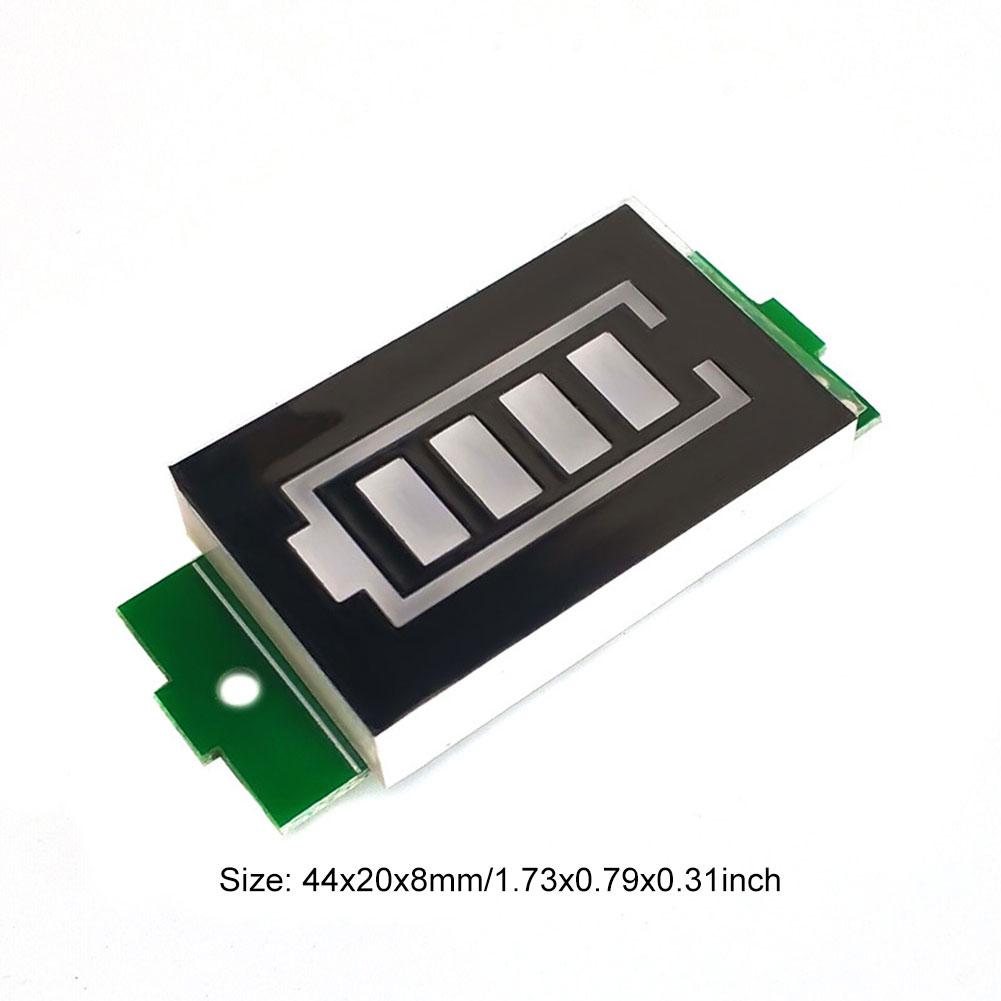 1/2/3/4/6/7/8S Lithium Battery Level Indicator LED Display Li-ion Battery Capacity Display Module 4 Sections 3-34V 5mA
