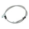 A ABSOPRO Motorcycle Brake Clutch Hose 100cm 39.37" 10mm Car Accessories Silver Tone