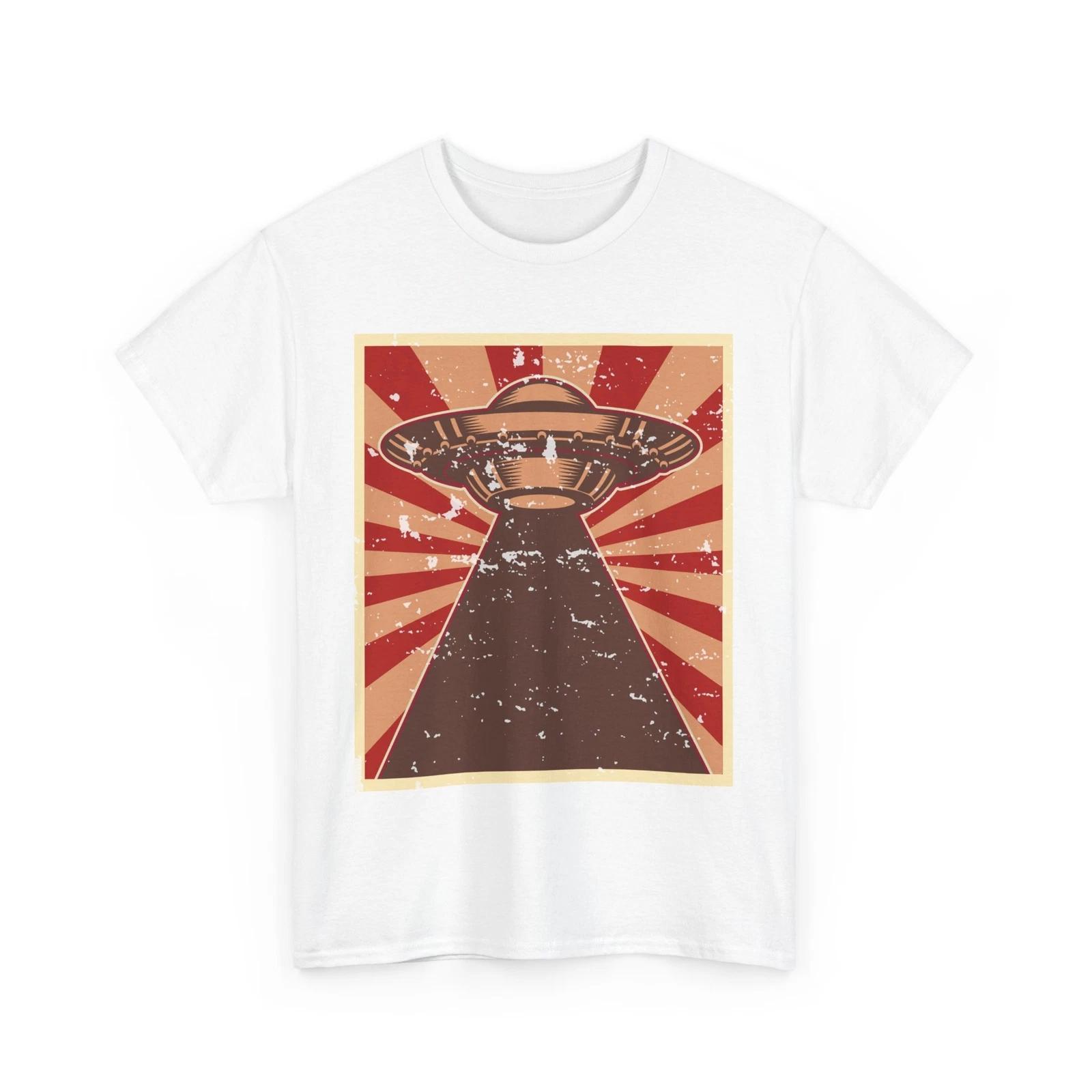 Space Inspired Alien T-Shirt | UFO Graphic Tee | Cool UFO Design 4XL