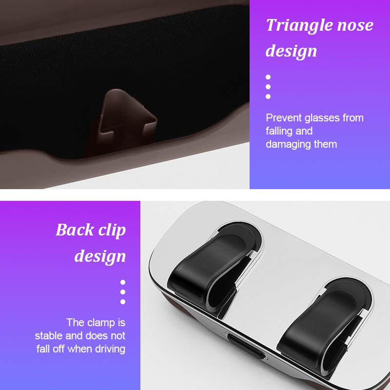 Car Glasses Box Visor Eyeglasses Case For Mazda 3 6 2 5 CX5 CX3 Atenza MX5 CX7 Axela CX30 CX90 CX60 CX50 Sunglasses Holder Acces
