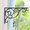 Severský litinový trojúhelníkový držák police pro nástěnnou dekoraci