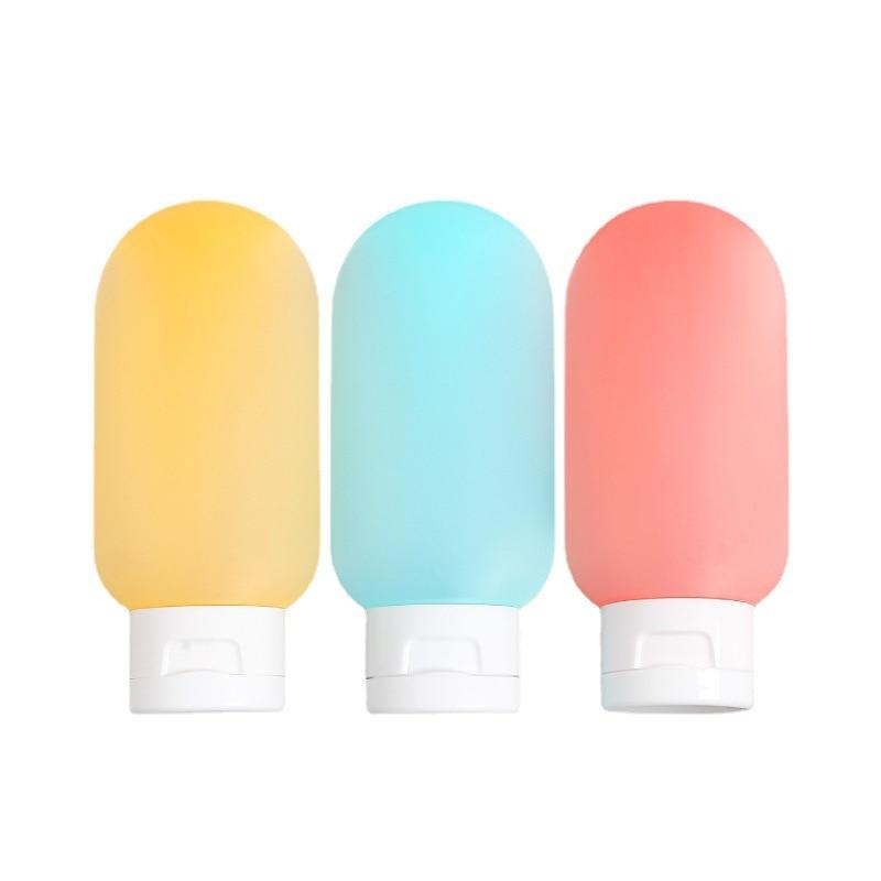 Dispenser Bottle 60ml Face Wash Shower Gel Water Lotion Squeeze Bottle Hand Sanitizer Flip Cap Sunscreen Travel Hose Bottle