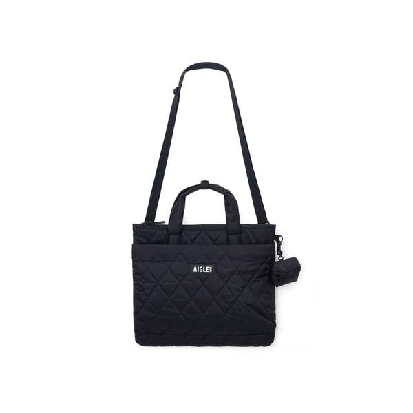 

Aigle Official Quilted Shoulder Bag ZNHBN13 Black Water-Repellent 2-Way чёрный