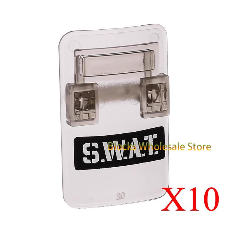 

MOC Военный спецназ Полицейский Солдат Пуленепробиваемый щит Строительные блоки Кирпичи Фигурки Армейское оружие DIY Аксессуары Кирпич Детские игрушки бездна