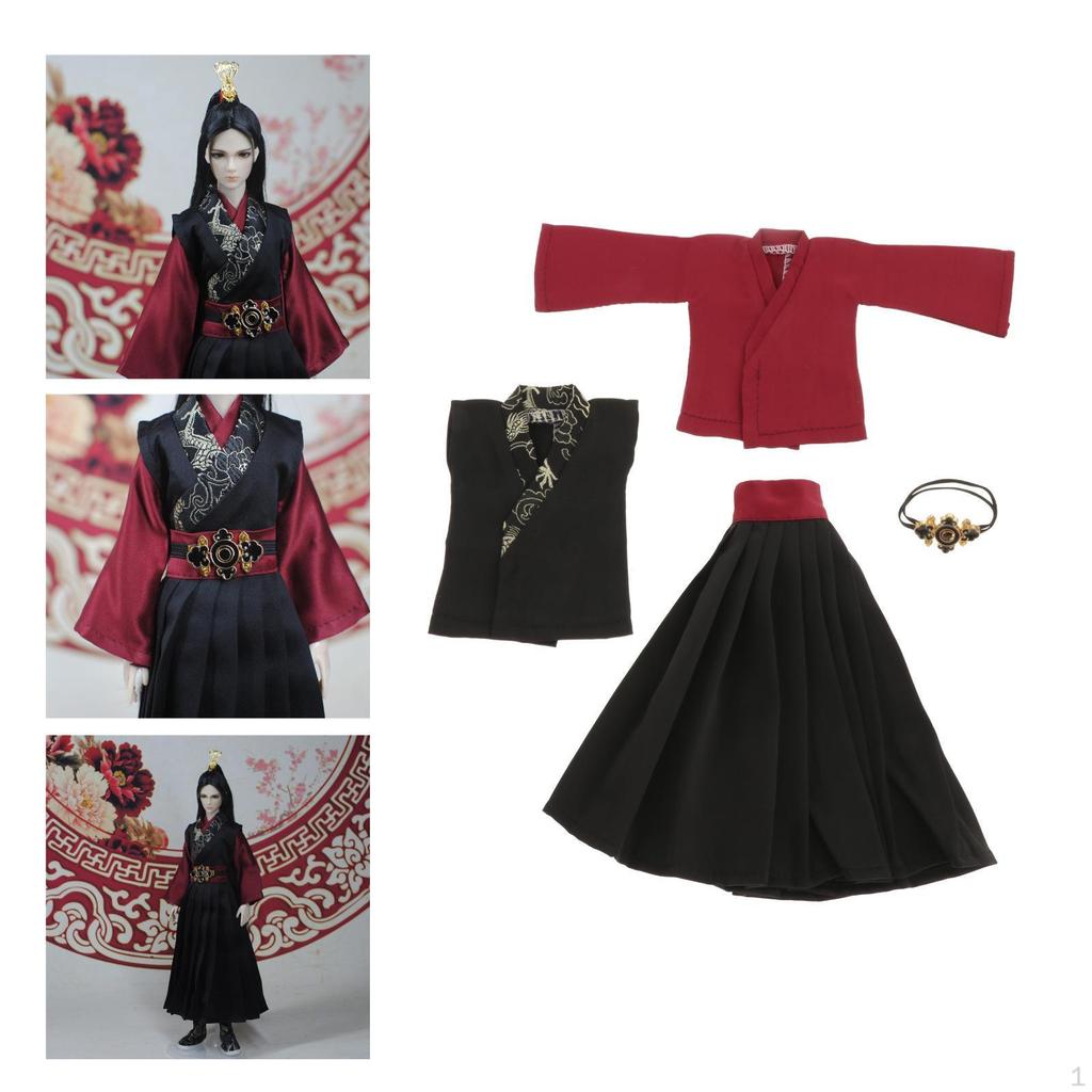 Clothes 30cm Dress Costumes Outfits with Hair Accessories for 30cm/12inch Casual Wear Dolls