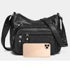 Leather Bag for Women Large Capacity Trendy Shoulder Bag Solid Color Bag