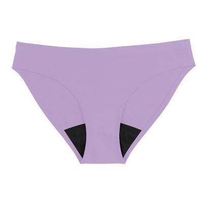 Weekiss Seamless Light Purple XXL Period Panties, Absorbent and Breathable In Organic Cotton