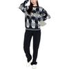 MLB FW22 Pattern Embroidered Crew Neck Pullover Long Sleeve Sweatshirt Unisex sweatshirt Black 3AMTY0124-50BKS