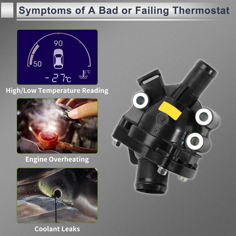 X Autohaux Engine Coolant Thermostat Housing Assembly for Volvo C70 2006-2013 new