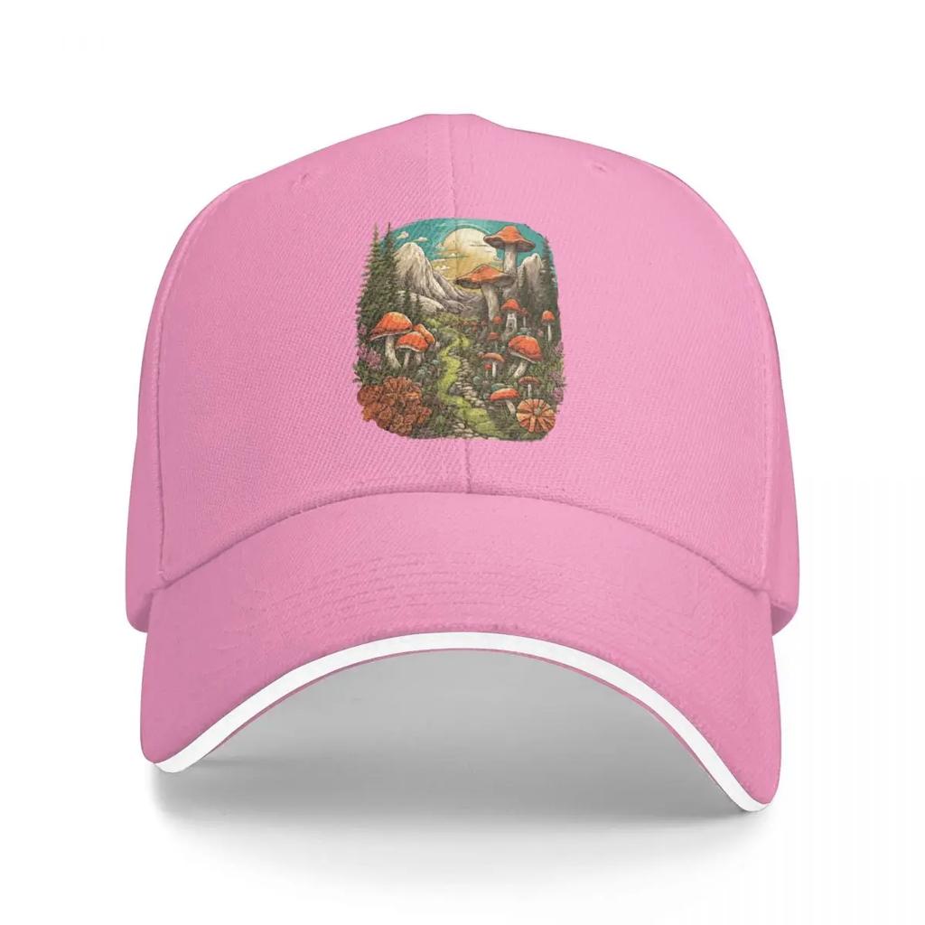 Mountain Mushroom Haven Baseball Cap Golf Luxury Hat   Brand Female Mens