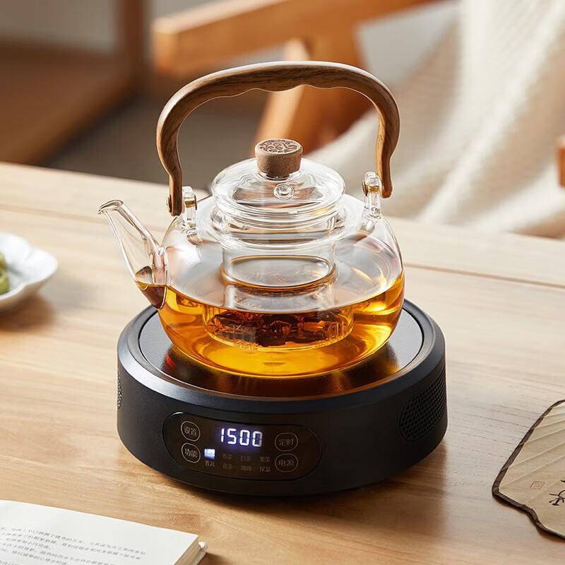 YIHUTEA Glass Teapot and Electric Ceramic Stove Tea Set