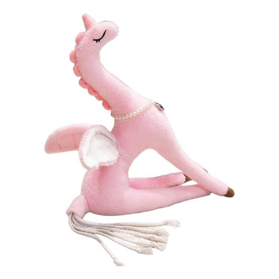 Pegasus Plush Doll 50cm/70cm Soft Stuffed Animal for Girls Fantasy Wings Faux Pearl Necklace Cute Plush Toy for Baby Toddler Kids Home Decor
