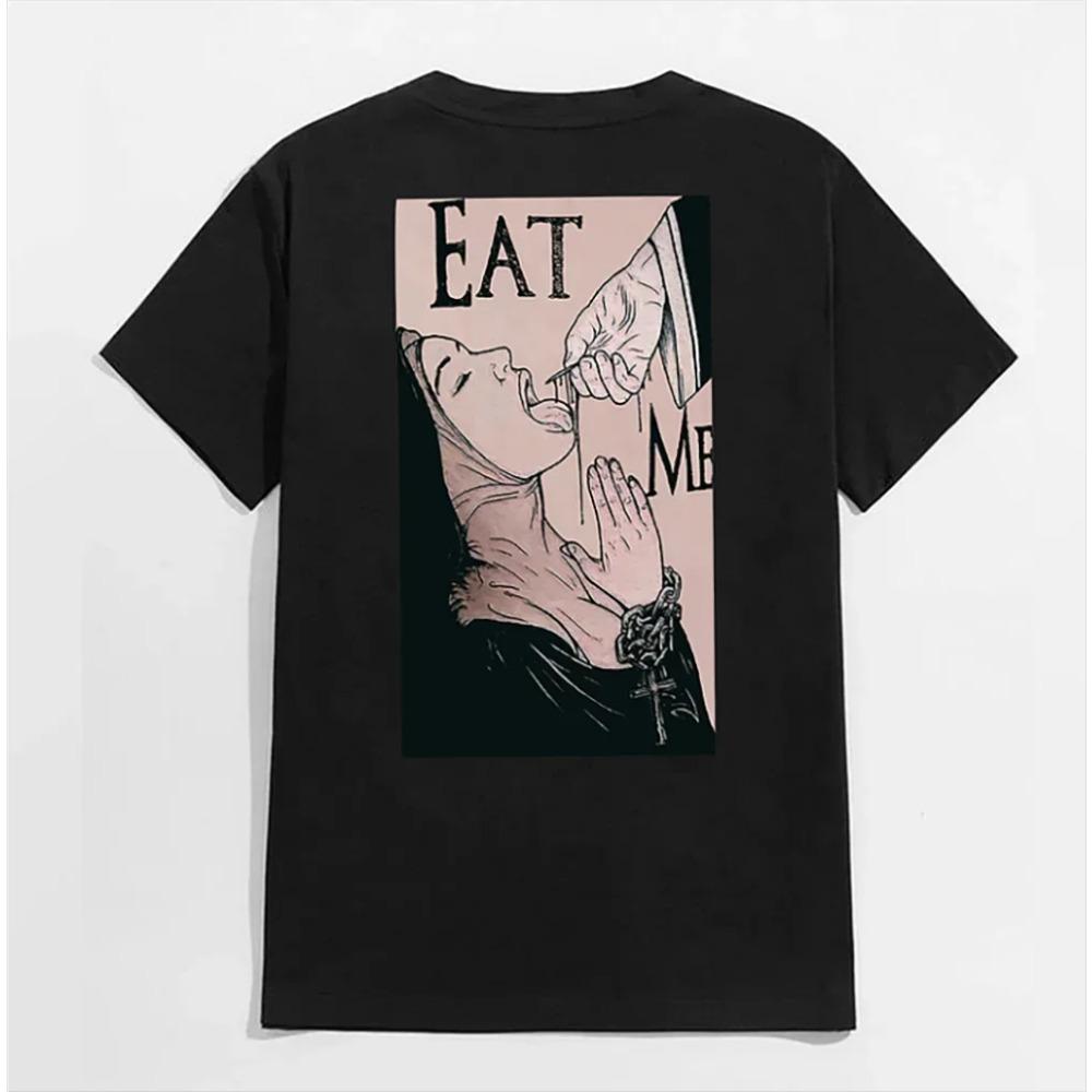 Summer Polyester Creative Fallow Elastic Graphic Hipster Comfortable Weird T-Shirts Men Quick Dry Material Tee Short Sleeve