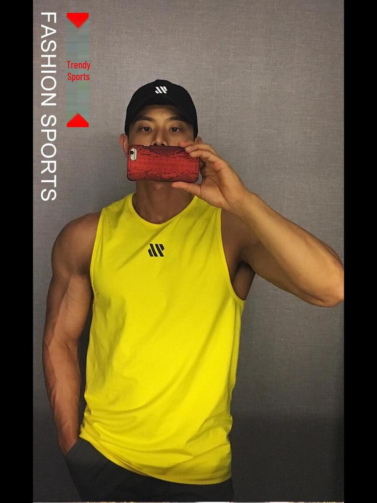 Men's Quick-Dry Sleeveless Vest & Loose Fit Sports T-Shirt - Trendy Plus Size Basketball Training Apparel