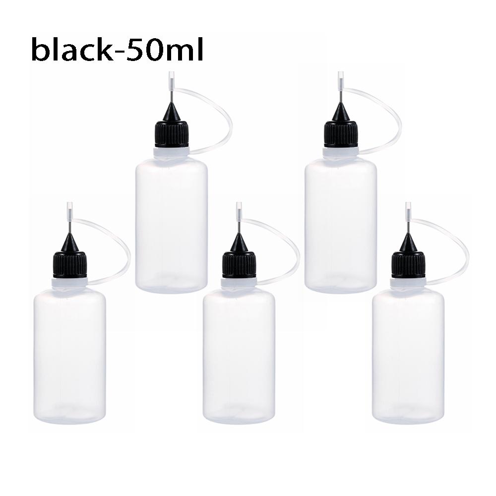 5pcs/set 5/10/20/30/50/100ML Needle Tip Glue Applicator Bottle for Paper Quilling DIY Scrapbooking Paper Craft Tool