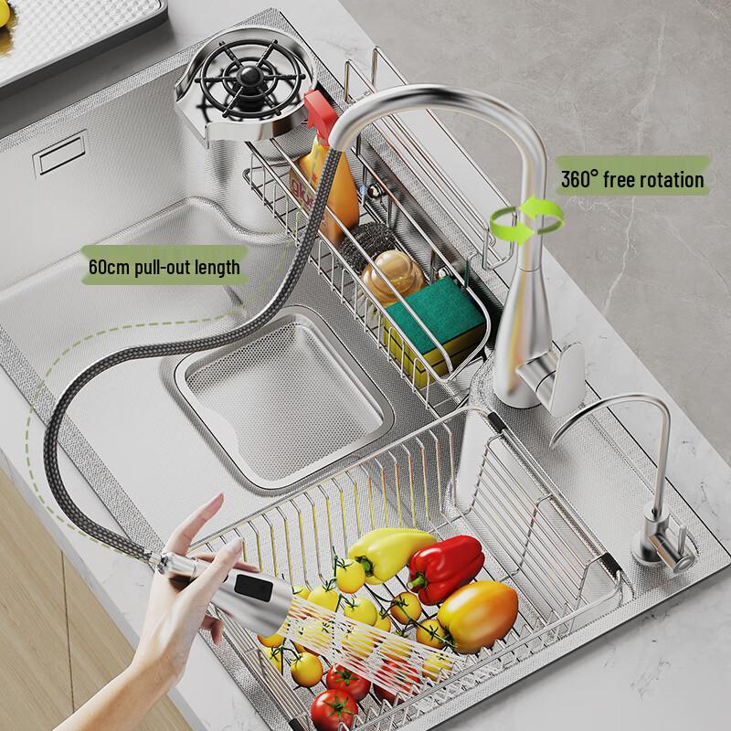 Kitchen Sink with Pull-out Faucet