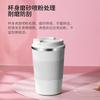 304 stainless steel thermal mug, fashionable car coffee cup with silicone sleeve, flip-top coffee cup