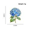 Enamel Material Enamel Flower Pins Botanical Design Lapel Brooches  Clothing Bag Accessory