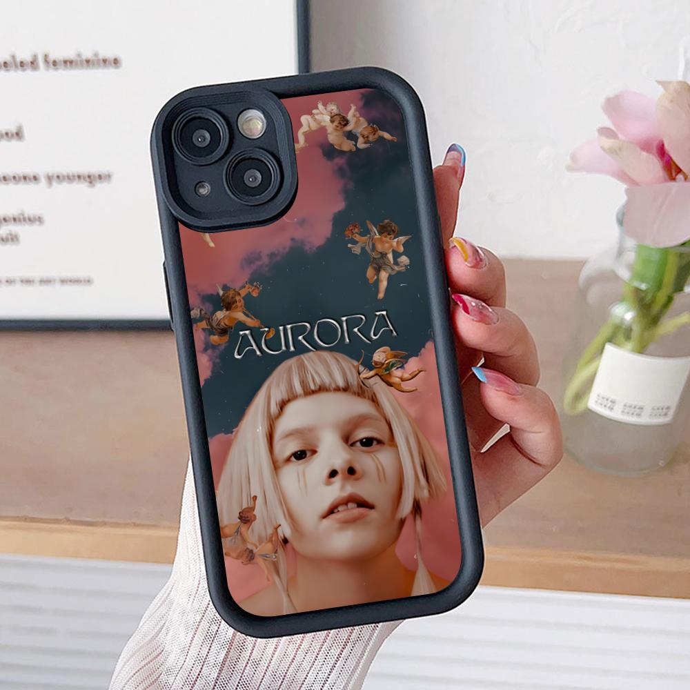 Aurora Aksnes Thicken TPU Mobile Phone Case for iPhone 17 16 15 14 13 12 11 Air Pro Max Plus Colorful Cover