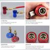 Freon R1234yf Auto Car Quick Coupler Connector Air Conditioning Refrigerant Adjustable AC Manifold Gauge Brass Adapters