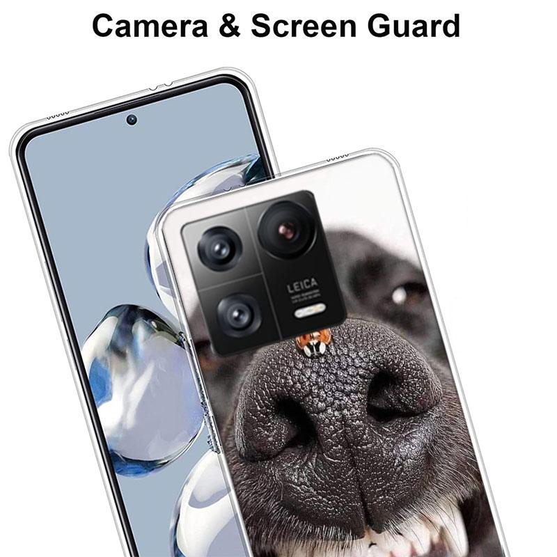 Show You Its Cute Dog Nose Phone Case For Xiaomi Poco F7 Ultra X7 X6 M8 M7 M6 M4 M3 Pro X4 Mi 15 15T 14 14T 12T 12S 10T Pro 12 1