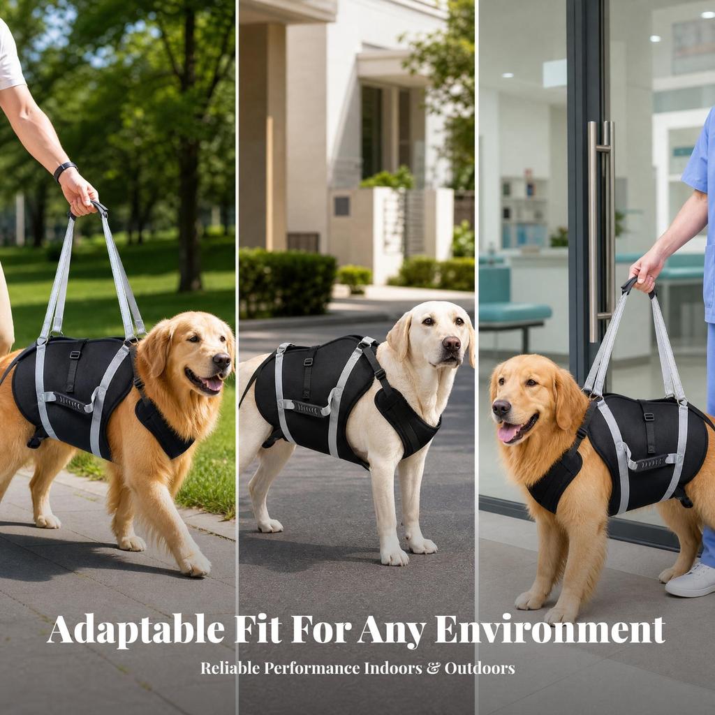 Dog Support Harness with Reflective Straps Rehabilitation Mobility