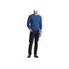 Polo Ralph Lauren FW22 Cable Knit Pullover Crew Neck Long Sleeve Sweater Men Sweater Blue MNPOSWE16821261-400