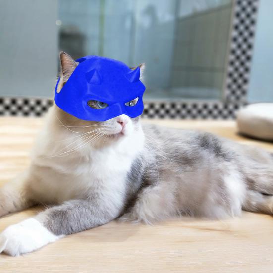 Kočičí Netopýří Maska Polovina Obličeje Superhrdina Maska pro Domácího Mazlíčka Netopýří Hrdinská Maska Cosplay Oblečení pro Halloweenské Kostýmové Párty Převleky Fotografická Rekvizita