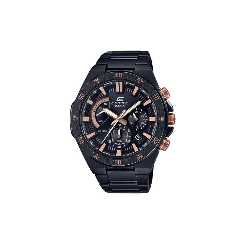 

Casio CASIOEDIFICE series, versatile black gold color, quartz movement, stainless steel strap, Japanese and Korean watch, men s watch, EFR-563DC-1A чорний