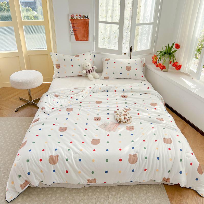 2025 Soft Milk Knit Cotton Soy Summer Cool Quilt