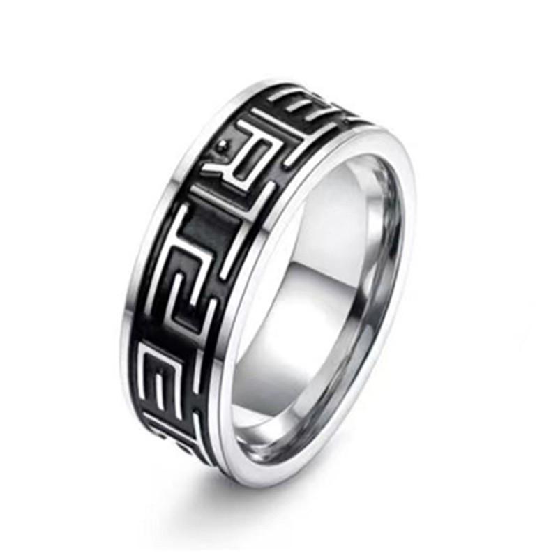 Trendy Titanium Steel Evil Eye Ring Hip Hop Stylish Finger Jewelry